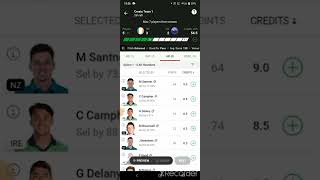 #2022 ! NZ vs IRE 2nd T20 Dream 11 Prediction | Ireland vs New Zealand dream 11#GL team#shorts