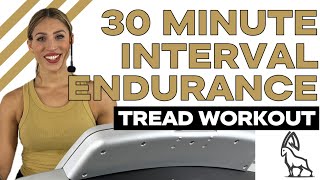 30 MIN INTERVAL ENDURANCE | Treadmill Follow Along!