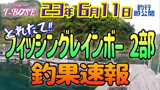 【海上釣堀】23年6月11日 レインボー2部の速報です！！