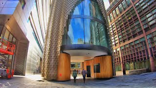 Exploring Unique Office Buildings in Broadgate \u0026 London Wall - 4K London Walk