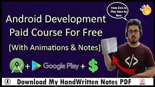 Android Development Tutorial For Beginners In Hindi (With Notes) 🔥