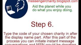 Instant Message for Charity