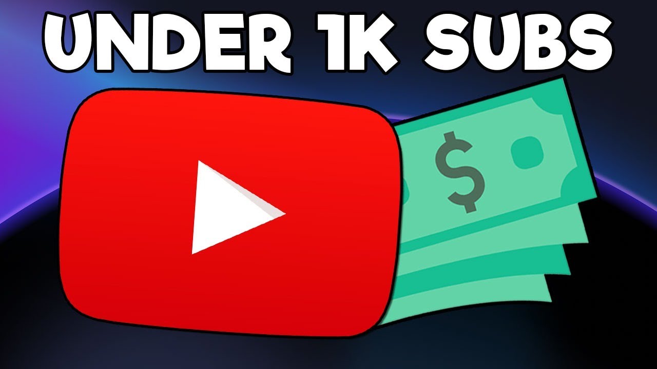 Making Money BEFORE Reaching 1,000 Subscribers - YouTube