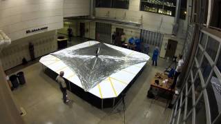 LightSail 1 sail deployment test timelapse