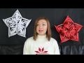 vánoční 3d hvězda vánoční dekorace diy christmas decorations