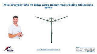 Hills Hoist Everyday Rotary 47 Folding Head Rotary Clothesline in Norfolk Pine