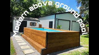 MODERNIZING our Intex above ground pool