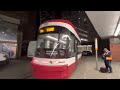 toronto ttc 512 st clair streetcar ride at night 10 24 2022