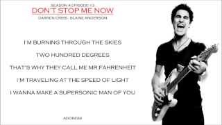 Glee _ Don't Stop Me Now Lyrics