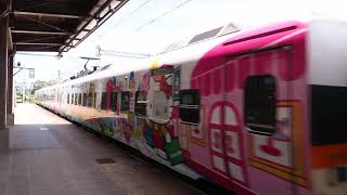 [HD] The TRA down train no. 6417 Hitachi TEMU1000 (TED1013 + TED1014) at the Yuli Station