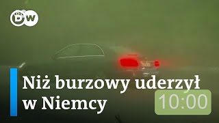 Niż burzowy Lambrecht uderzył w Niemcy