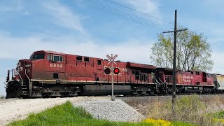 A huge CPKC 231 on the Windsor sub. 5-12-2023