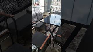 metal sedir balkon bahçe mobilyası