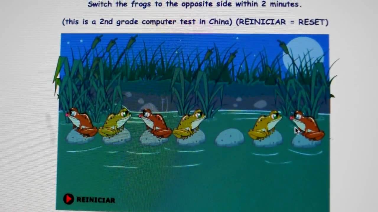 Frog Puzzle Solution Youtube