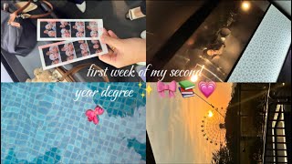 Eps 1 of my uni diaries - first week of my second year degree 📚💗🫧🎀🌷