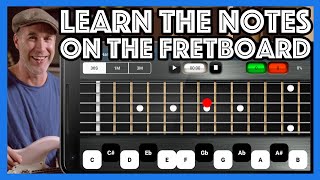 Struggling to learn the notes on the fretboard? Get the JustinGuitar Note Trainer (Apple & Android)