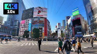 4K 原宿から渋谷まで竹下通りと明治通りを倍速散歩 | Harajuku Shibuya | 2024年11月 | 東京倍速散歩 10倍速