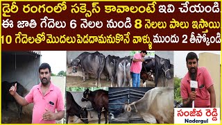 Success Mantra of Dairy | Take 2 before the starters with 10 Buffaloes|Dairy Farming|CBNewsHyderabad