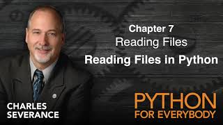 Chapter7: Reading Files| Reading files in python 3