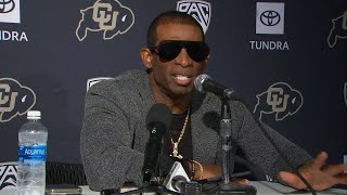 Postgame Interview: Deion Sanders on Colorado's first loss and Dan Lanning's comments