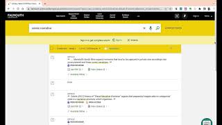 Using Library Search to find online resources