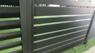 aluminum slat fences