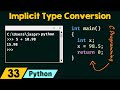 Implicit Type Conversion in Python