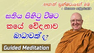 සතිය පිහිටුවීමට කයේ වේදනාව බාධාවක් ද? Friday Night Guided Meditation