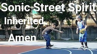 街頭籃球Street ball索尼克SonicPractical實戰性Easy Fancy Street Basketball簡易花式街頭籃球Sapphire blue element寶藍元素Amen