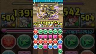 パズドラ　チャレンジ6 闇なし　ぱぱの下手くそパズル