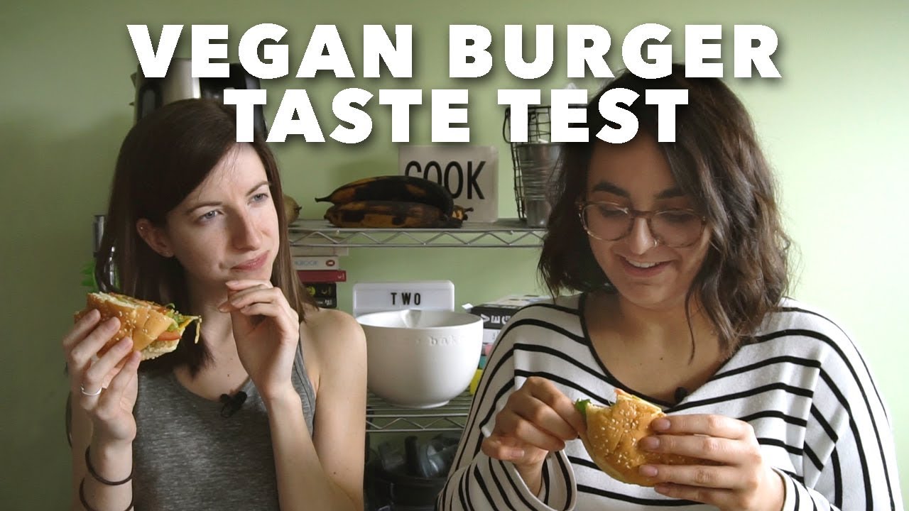 Vegan Burger Taste Test | Two Market Girls Vs The Beyond Burger - YouTube