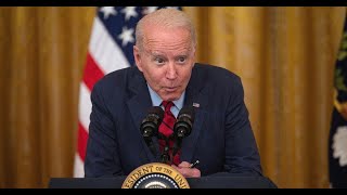 We Learn Why Creepy Joe Biden Whispers at Press conference