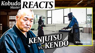 Why Kenjutsu is Useless Against Kendo | Kobudo Master Reacts to "KENJUTSU vs KENDO"