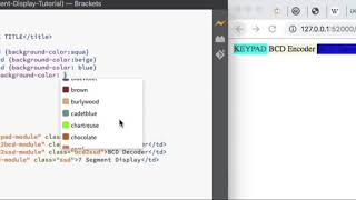 7 Segment Display Tutorial CSS01