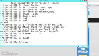 128 Learn python and ruby programming:- attr readerwriteraccessor