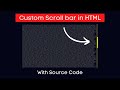 How to Create Custom Scrollbar in CSS | Customize Scrollbar | Custom Scrollbar In CSS | #html #css