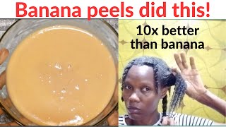 YOU WILL NEVER THINK OF THROWING AWAY BANANA PEELS IN YOUR LIFE. NO MORE HAIR DRYNESS & FRIZZY HAIR