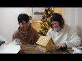 we tried to make a gingerbread house ジンジャーブレッドハウスを作ってみた ymsビザ 国際カップル amwf