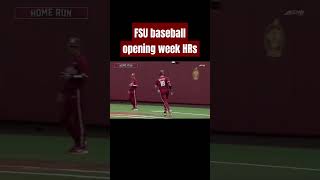 FSU baseball opening weekend HRs vs. James Madison University (20250215)