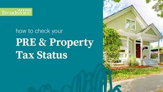 How to Check Your PRE and Property Tax Status