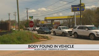 Coroner responding after body found in vehicle in Greenville Co.