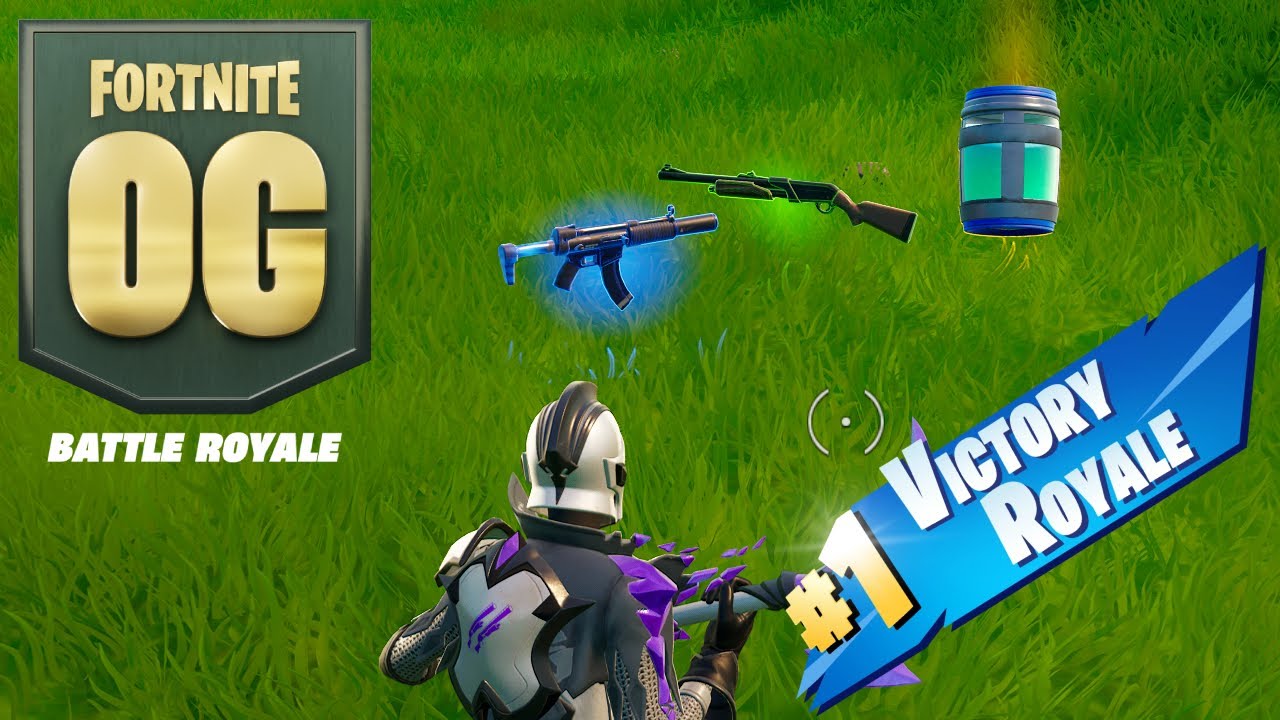 First Og Fortnite Win Youtube