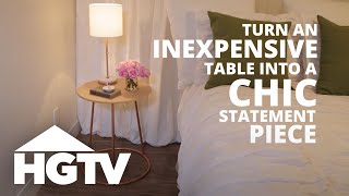 Easy Upgrade for a Basic Side Table | HGTV