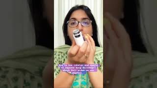 How to Use Inhaler with Spacer #shortvideo  #health #viralreels #breatheeasy #howto #asthma