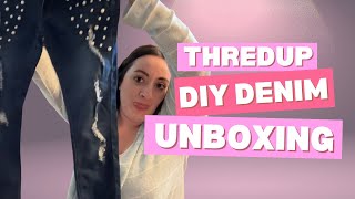 Thredup DIY Denim Rescue Box Unboxing