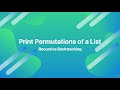 Print the permutations of a list in Python