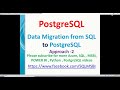 Data Migration from SQL to Postgresql | SQL Data Migration to PostgreSQL Database