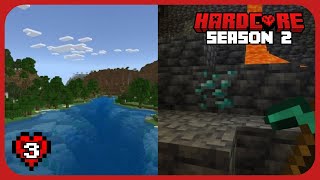 Exploring the world and mining! - Minecraft Hardcore S2EP3 (PS5)