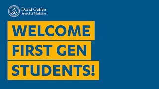 Welcome, First Gen Students!