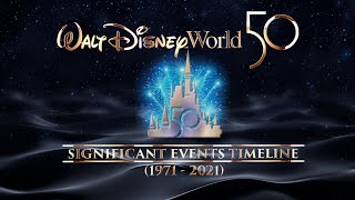 Walt Disney World 50 Magical Years | Significant Events and History Timeline (1971 - 2021)